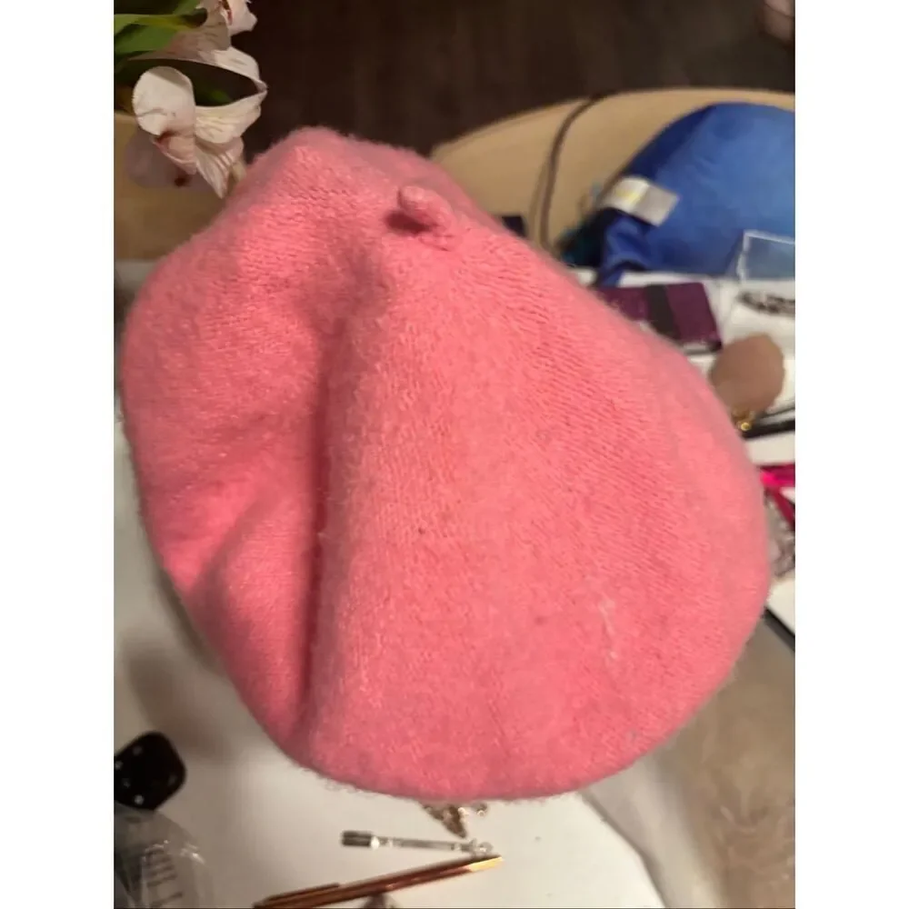 Pink Paris wool beret